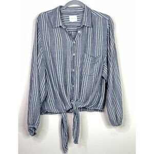 Striped Blue Women's Top